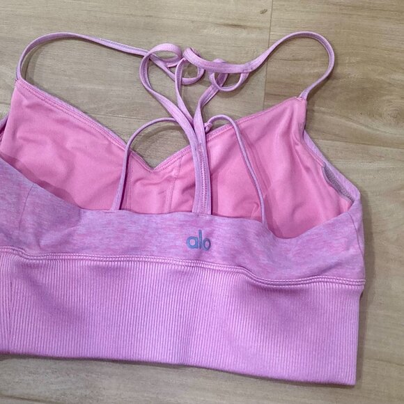 Alo Sports Bra, Pink, Small - Picture 4 of 4